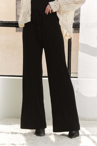 ADORA Tied Wide Leg Knit Pants - 1985 the VAULT Boutique