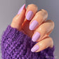 Lilac Press-On Nails|Short Round Shape|Spring Press on Nails
