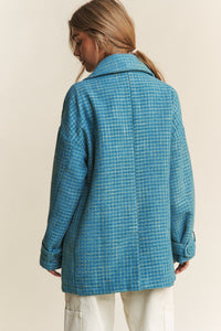 J.NNA Tweed Double-Breasted Long Sleeve Coat - 1985 the VAULT Boutique