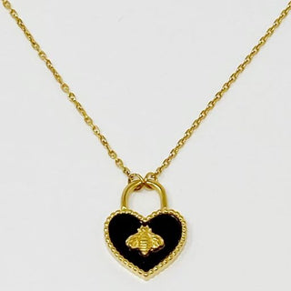 Bee Heartful Necklace - 1985 the VAULT Boutique