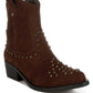 Hira Studs Embellished Cowgirl Boots - 1985 the VAULT Boutique