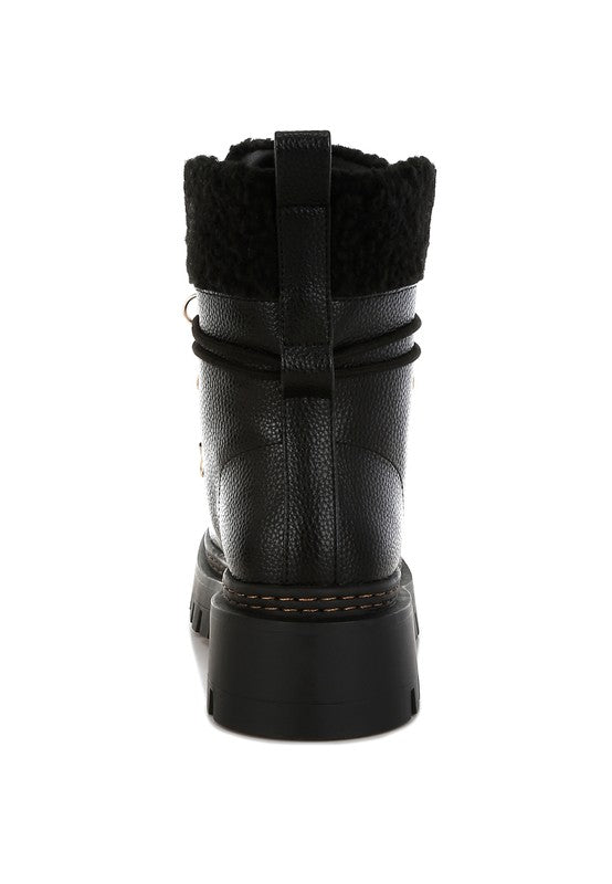 Omul Fleece & Faux Leather Boots - 1985 the VAULT Boutique