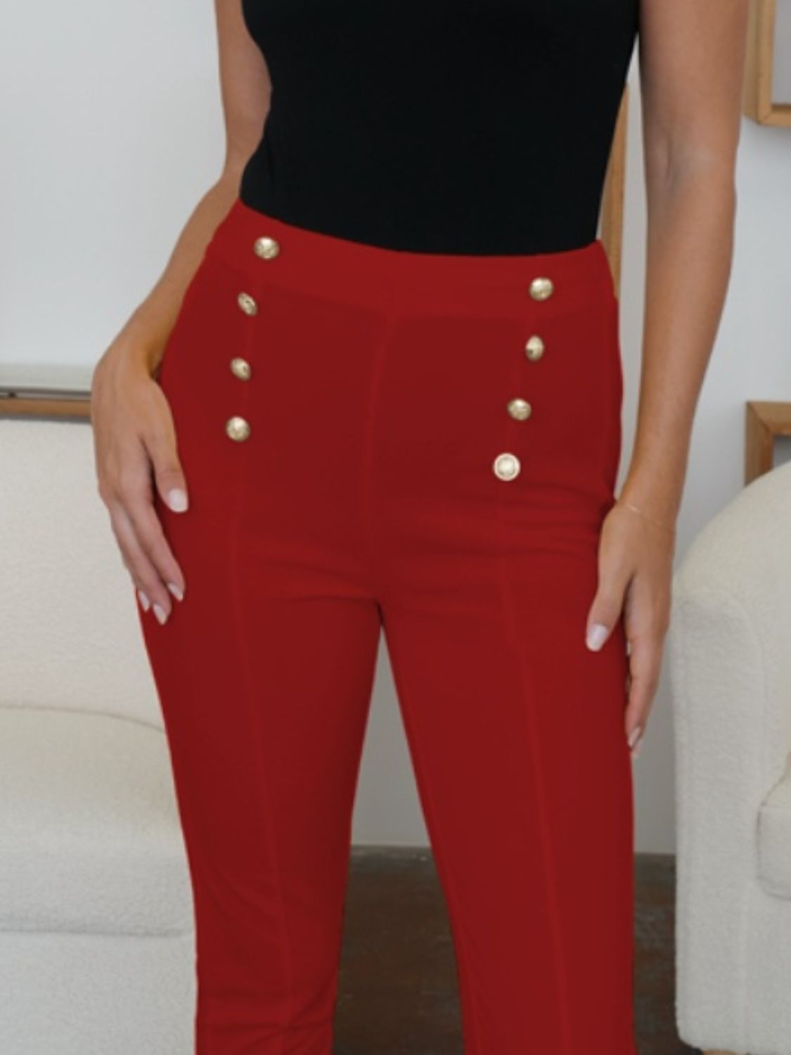 FAM-FAM High Waist Skinny Pants - 1985 the VAULT Boutique