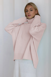 Basic Bae Turtleneck Dropped Shoulder Long Sleeve Sweater - 1985 the VAULT Boutique