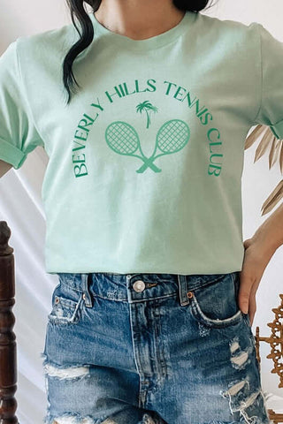 Beverly Hill Tennis Club Palm Trees Graphic Tee - 1985 the VAULT Boutique