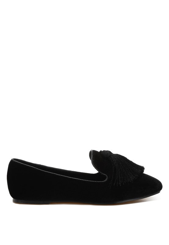 Tromso Iconic Tassel Detail Velvet Loafers - 1985 the VAULT Boutique
