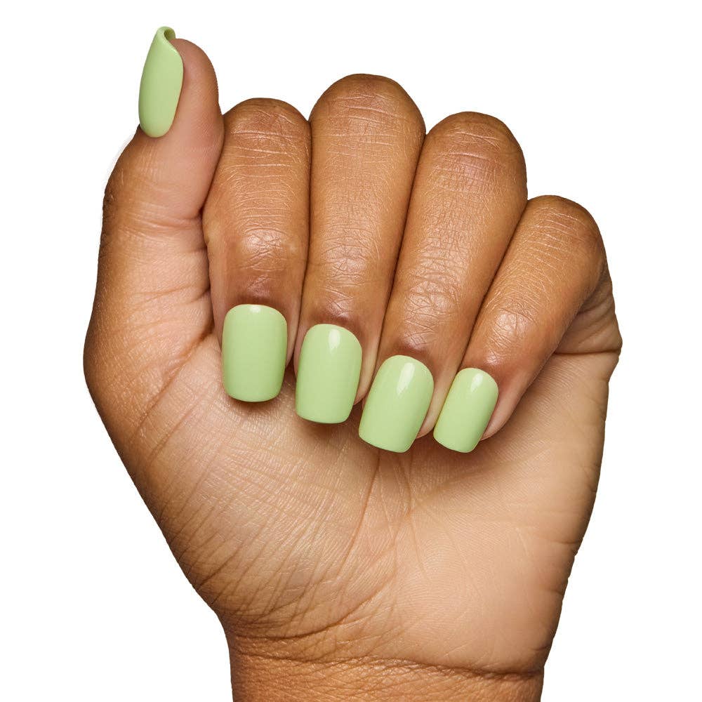 Light Sage Press-On Nails | Pistaschio | Short Squoval Nail