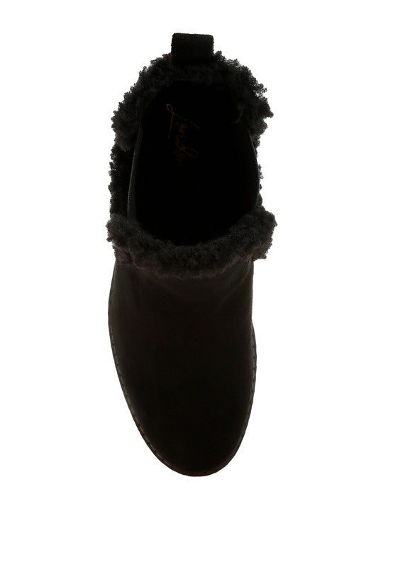 Thunderhoof Faux Fur Lined Chelsea Boots - 1985 the VAULT Boutique