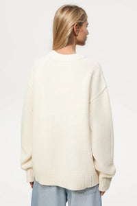 Basic Bae Round Neck Dropped Shoulder Sweater - 1985 the VAULT Boutique