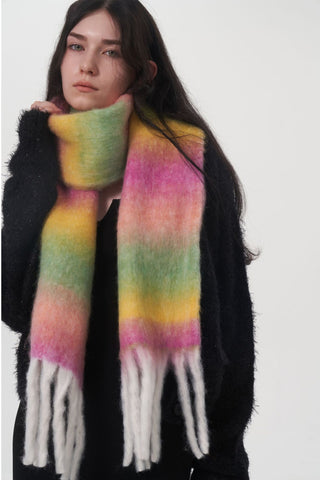 Fringe Gradient Thermal Scarf - 1985 the VAULT Boutique