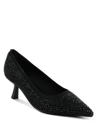 Vimto Breathable Flyknit Rhinestone Pumps - 1985 the VAULT Boutique