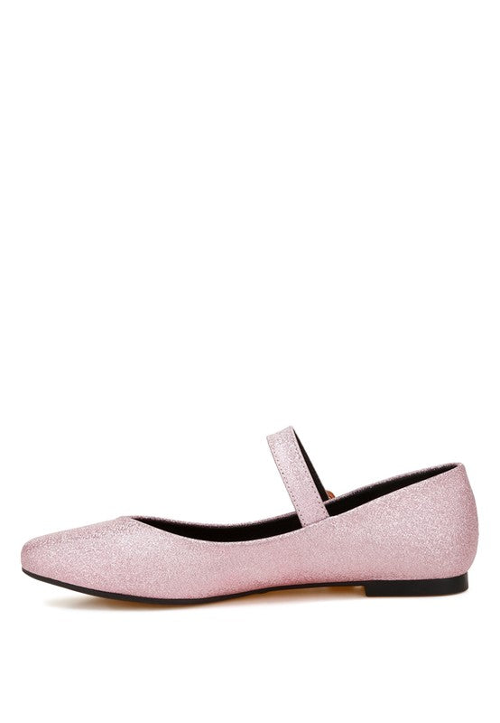 Herma Glitter Pin Buckle Ballerinas - 1985 the VAULT Boutique