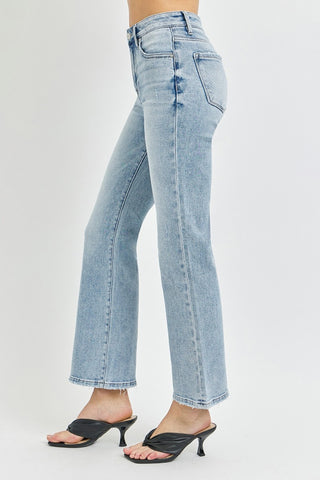 RISEN Full Size High Rise Ankle Flare Jeans - 1985 the VAULT Boutique