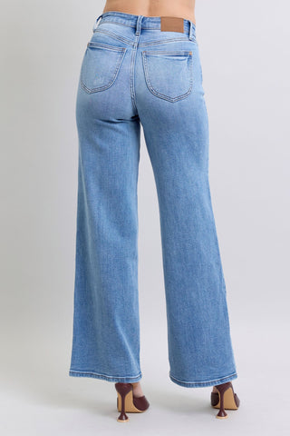 Judy Blue Full Size Wide Leg Jeans with Pockets - 1985 the VAULT Boutique