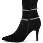 Roda Rhinestone Wrap-Around Stiletto Boots - 1985 the VAULT Boutique