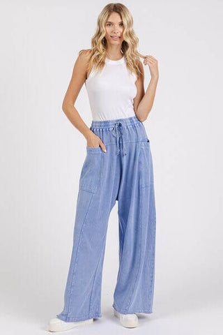 Mittoshop Mineral Wash Elastic Waist Baarrel Leg Baggy Pants - 1985 the VAULT Boutique