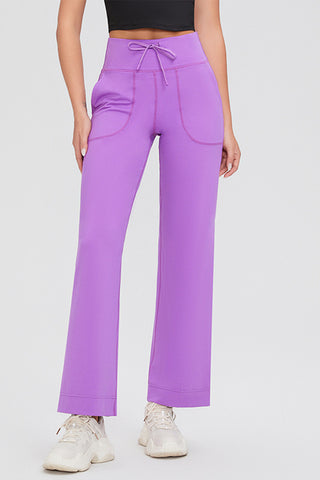 Basic Bae Full Size Drawstring High Waist Pants with Pockets - 1985 the VAULT Boutique