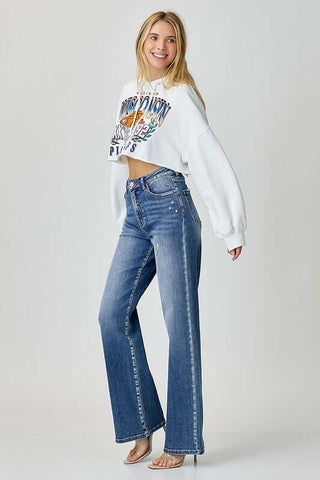 RISEN High Waist Jeans with Pockets - 1985 the VAULT Boutique