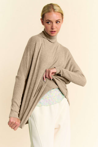 Davi & Dani Turtleneck Long Sleeve Knit Top - 1985 the VAULT Boutique