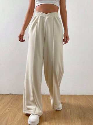 Elastic Waist Wide Leg Pants - 1985 the VAULT Boutique