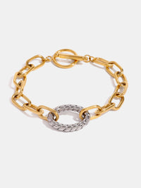 Two-Tone Stainless Steel Chain Bracelet - 1985 the VAULT Boutique