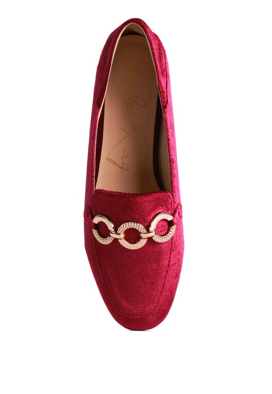 Croc Textured Metal Show Detail Loafers - 1985 the VAULT Boutique