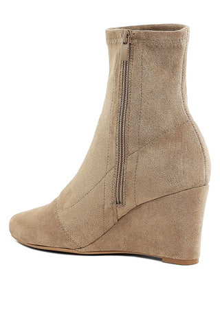 Yara Microfiber Wedge Sock Boots - 1985 the VAULT Boutique