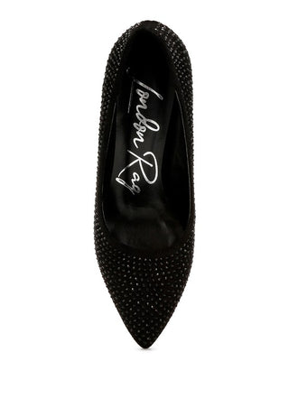 Caspia Rhinestones Embellished Pumps - 1985 the VAULT Boutique