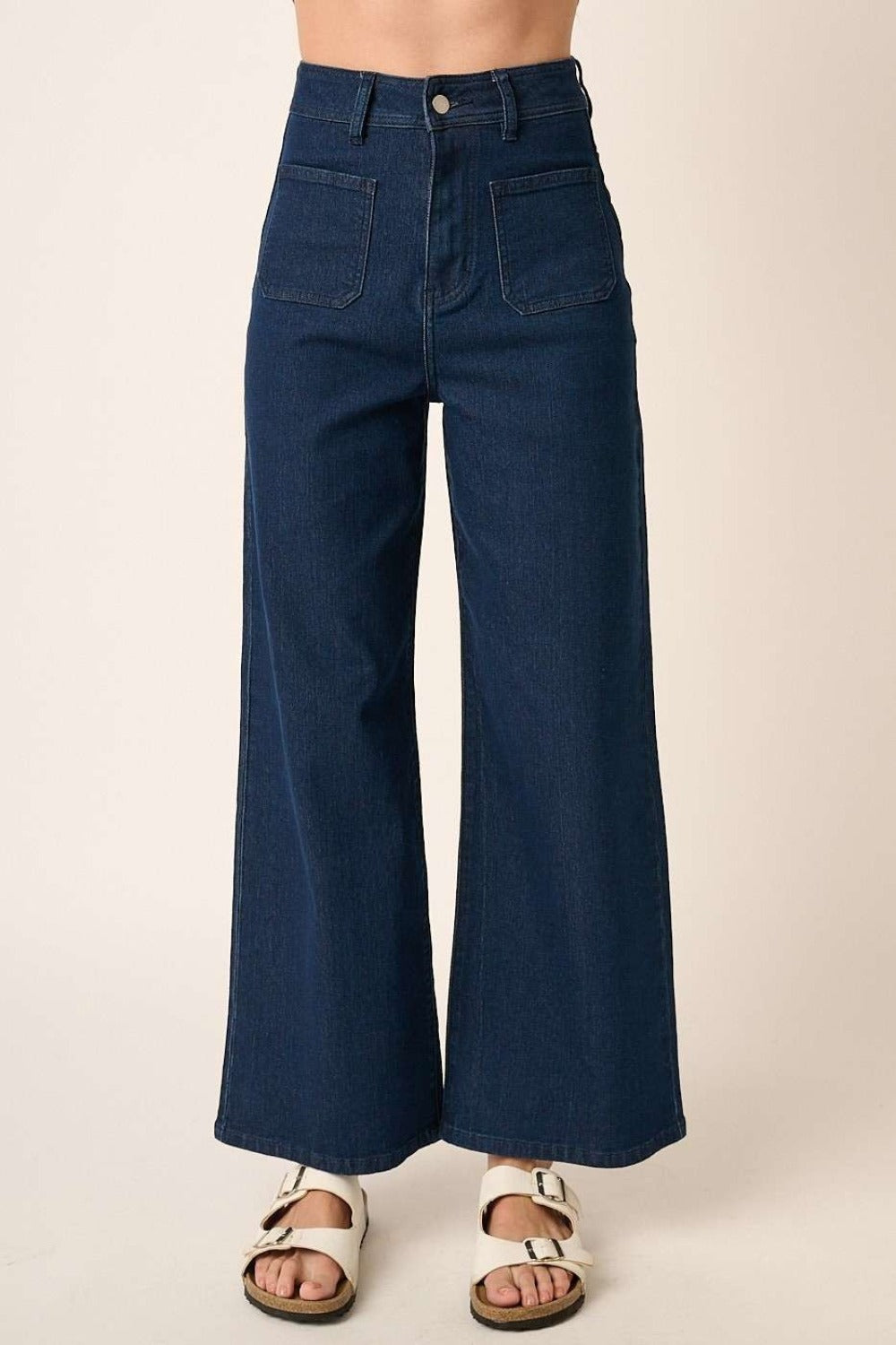 Mittoshop High Waist Wide Leg Jeans - 1985 the VAULT Boutique