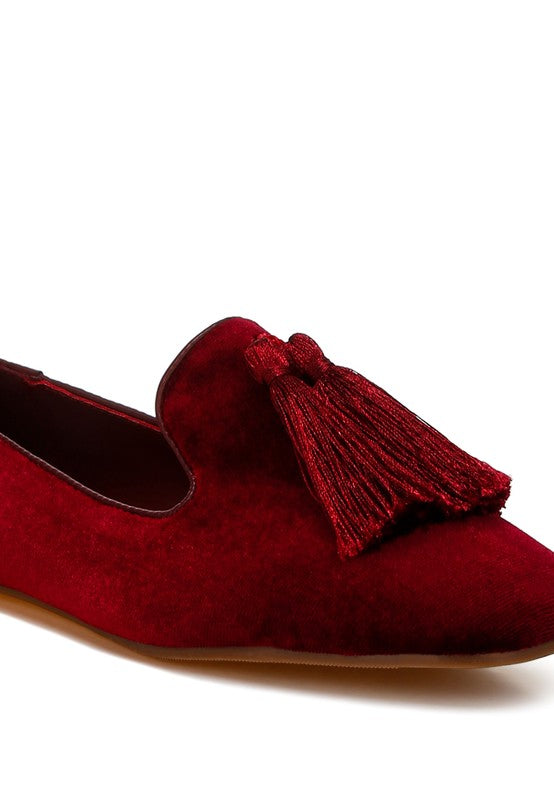 Tromso Iconic Tassel Detail Velvet Loafers - 1985 the VAULT Boutique