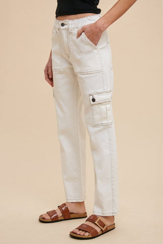 Annie Wear Straight Leg Jeans with Cargo Pockets - 1985 the VAULT Boutique