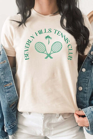 Beverly Hill Tennis Club Palm Trees Graphic Tee - 1985 the VAULT Boutique