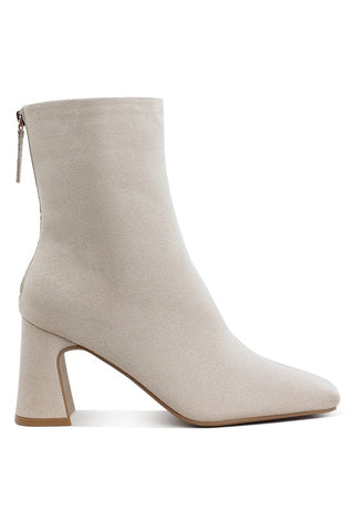 Dimri Square Toe Microfiber Ankle Boots - 1985 the VAULT Boutique