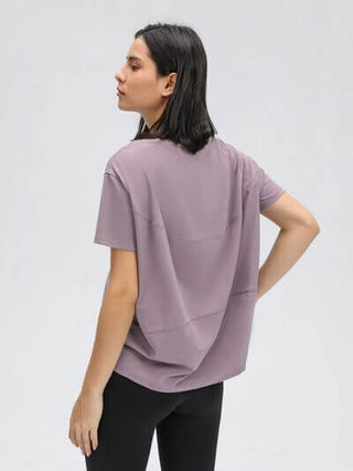 Millennia Round Neck Short Sleeve Active T-Shirt - 1985 the VAULT Boutique