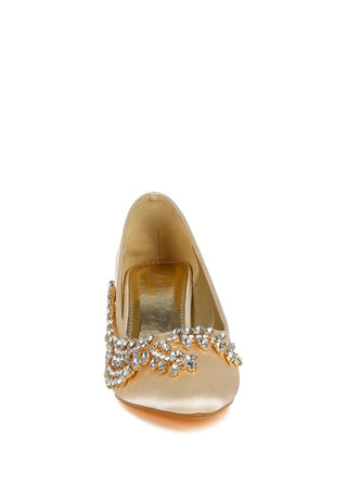 Abatina Satin Diamante Embellished Pumps - 1985 the VAULT Boutique