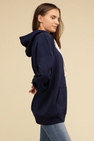 Oversized Hoodie Longline Sweatshirt - 1985 the VAULT Boutique