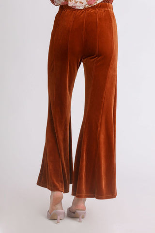 Umgee High Rise Elastic Waist Flare Pants - 1985 the VAULT Boutique