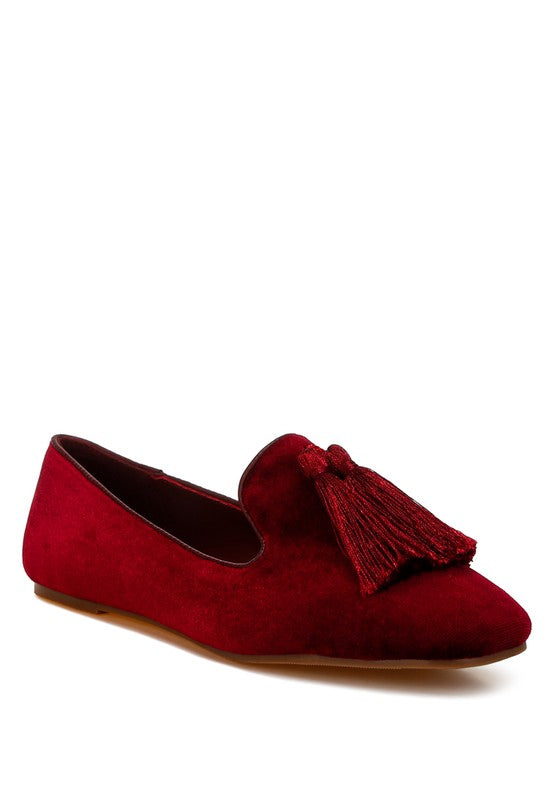 Tromso Iconic Tassel Detail Velvet Loafers - 1985 the VAULT Boutique