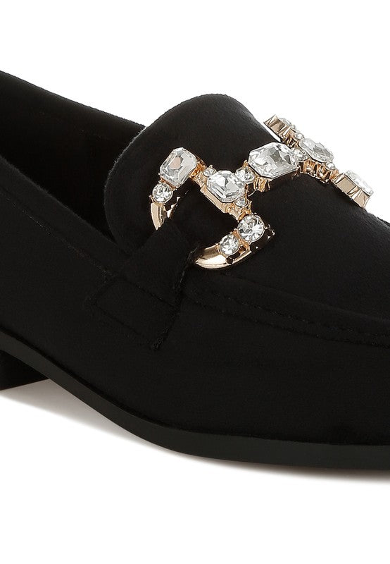 Maestro Diamante Embellished Horsebit Loafers - 1985 the VAULT Boutique