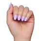 Lilac Press-On Nails|Short Round Shape|Spring Press on Nails