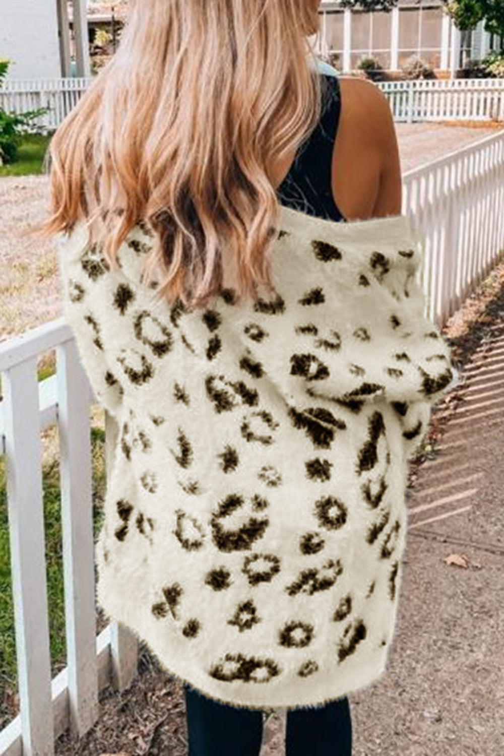 Leopard Open Front Cardigan with Pockets - 1985 the VAULT Boutique