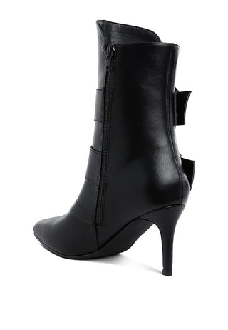 Ebera Chunky Buckle Strap Ankle Boots - 1985 the VAULT Boutique