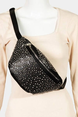 Fame Studded Crossbody Bag - 1985 the VAULT Boutique