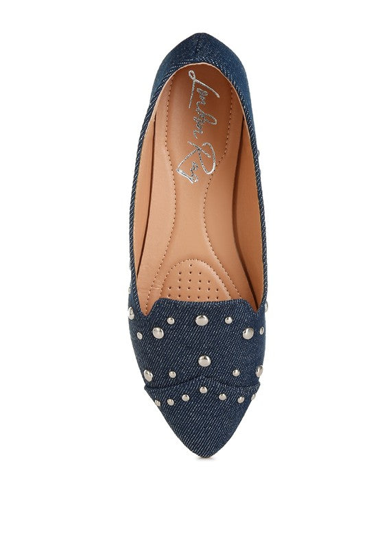 Olesia Stud Emebllished Ballet Flats - 1985 the VAULT Boutique