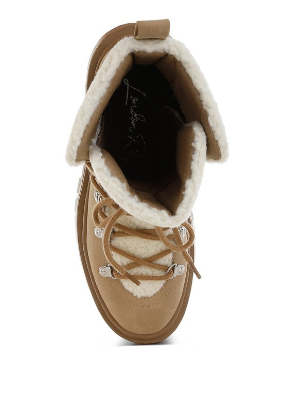 Omul Fleece & Faux Leather Boots - 1985 the VAULT Boutique