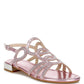 Jisters Cut Out Detail Rhinestone Flat Sandals - 1985 the VAULT Boutique