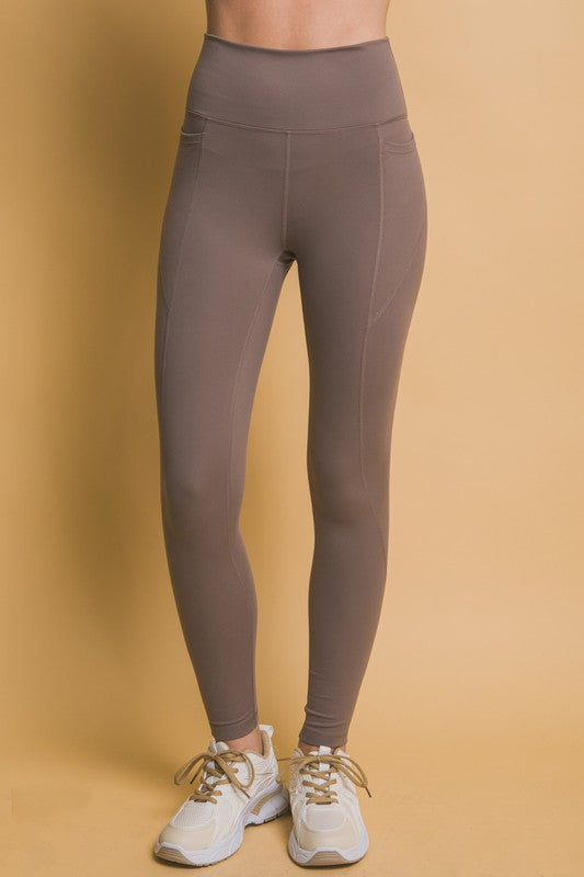 Love Tree High Waist Leggings with Side Pockets - 1985 the VAULT Boutique