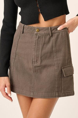 Mittoshop Cargo Mini Skirt with Side Pockets - 1985 the VAULT Boutique