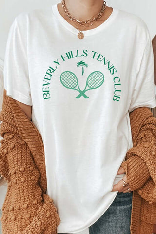 Beverly Hill Tennis Club Palm Trees Graphic Tee - 1985 the VAULT Boutique