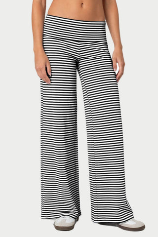 Striped Wide Leg Pants - 1985 the VAULT Boutique